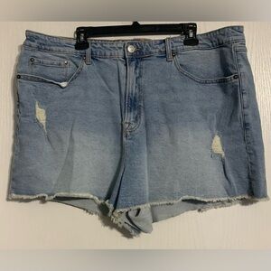 Torrid Light Blue Distressed Jean Shorts NWT